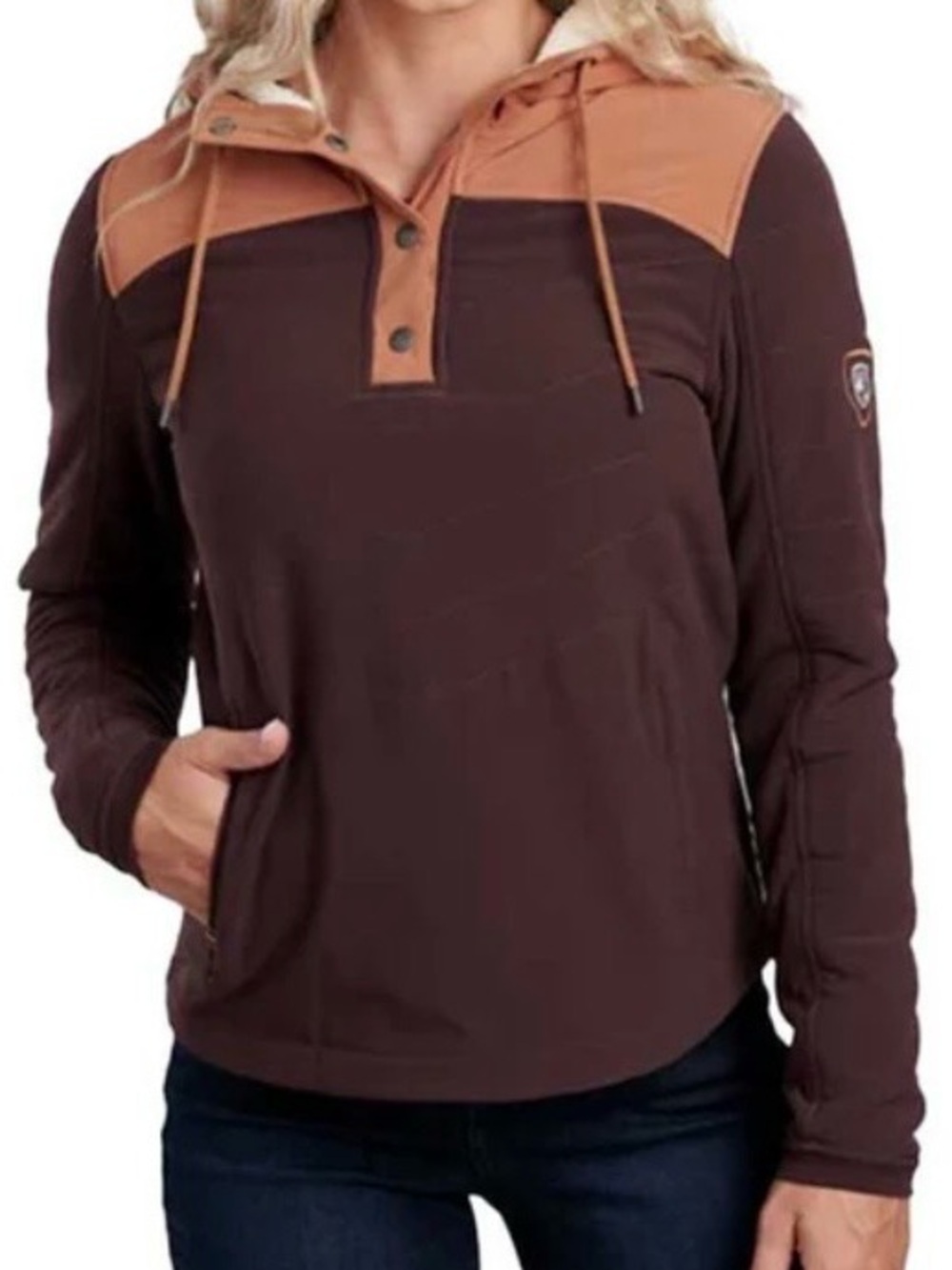 Kuhl Women's Aero Fleece Pullover GANACHE/COPPER Size Small
